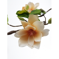 Magnolia. Gałązka dekoracyjna, sztuczne kwiaty 55 cm