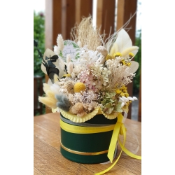 Flower Box z suszonych i stabilizowanych kwiatów