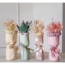 Bukiecik z suszonych kwiatów Mini Cream