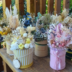 Flower Box Boho suszone kwiaty na prezent