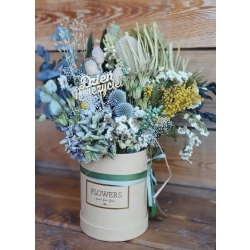 Flower Box Boho suszone kwiaty na prezent