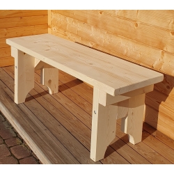 Ławka, stolik z drewna świerkowego