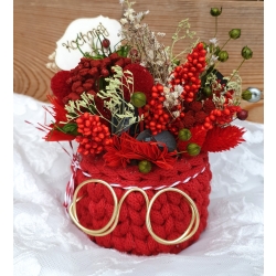 Flower Box na Dzień Babci Suszone Kwiaty