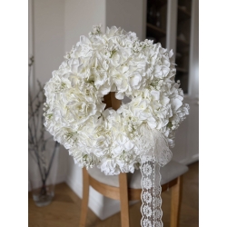 Wianek na drzwi Hortensjowa Chmurka 45 cm