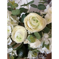 Wianek na drzwi Mojito. Limonki i Hortensje 55 cm