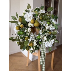 Wianek na drzwi "Gruszkowe Limoncello" 50 cm