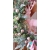 Wianek, wieniec świąteczny z reniferem Różowy 50 cm