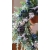 Wieniec zimowy świąteczny na drzwi Srebro i Granat 50 cm