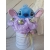 Słodki Flower Box Maskotka Niebieski Stich Prezent Komunia